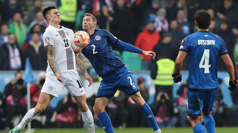 Словения забила второй гол в ворота сборной Казахстана