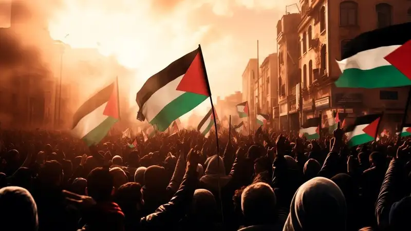 рисунок "Палестина", фото - Новости Zakon.kz от 26.11.2023 14:06