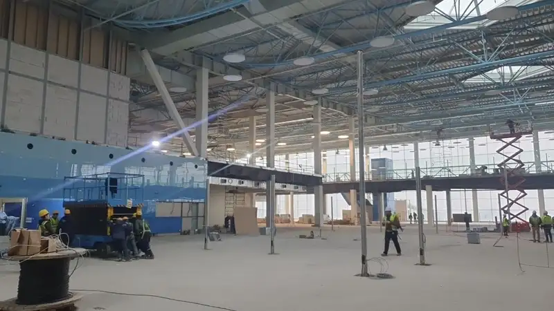 строительство Международного терминала аэропорта Алматы, фото - Новости Zakon.kz от 05.12.2023 12:06