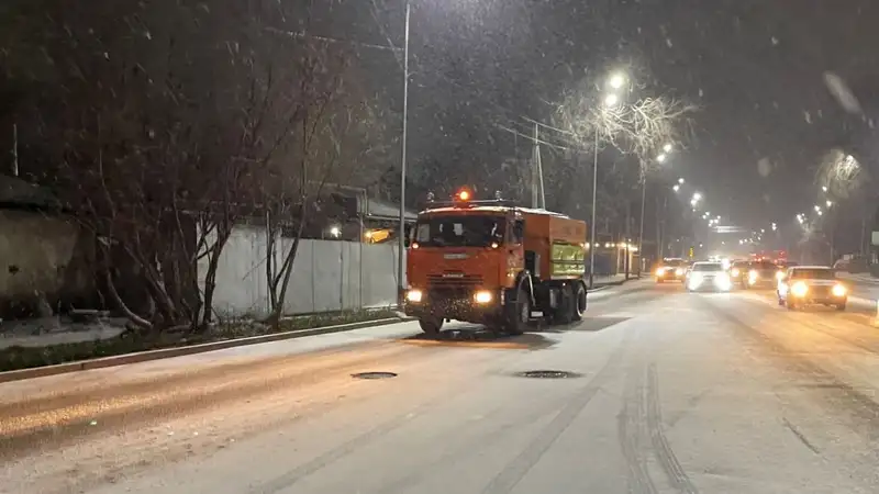 снег в Алматы, фото - Новости Zakon.kz от 09.12.2023 09:46