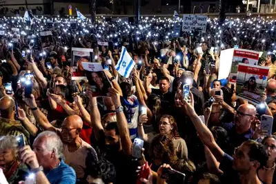 Протестующие жители Израиля потребовали отставки премьер-министра Нетаньяху , фото - Новости Zakon.kz от 05.11.2023 05:06
