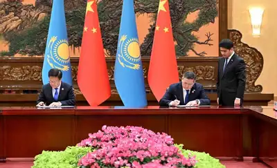 Какие документы подписали Казахстан и Китай , фото - Новости Zakon.kz от 17.10.2023 09:36