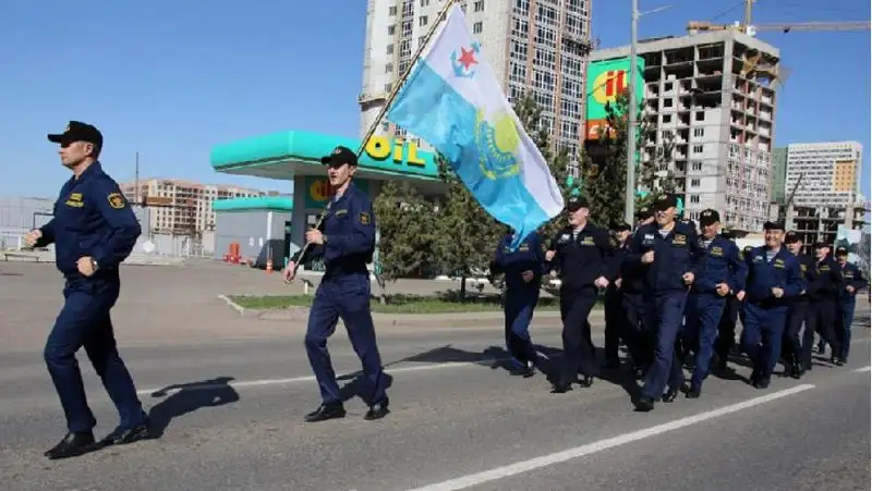 Массовый забег военных состоялся в Нур-Султане