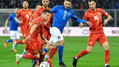 Италия выбывает из отбора на ЧМ-2022, фото - Новости Zakon.kz от 25.03.2022 06:04