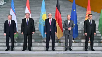 президент Центральной Азии, канцлер Германии, фото - Новости Zakon.kz от 29.09.2023 21:21