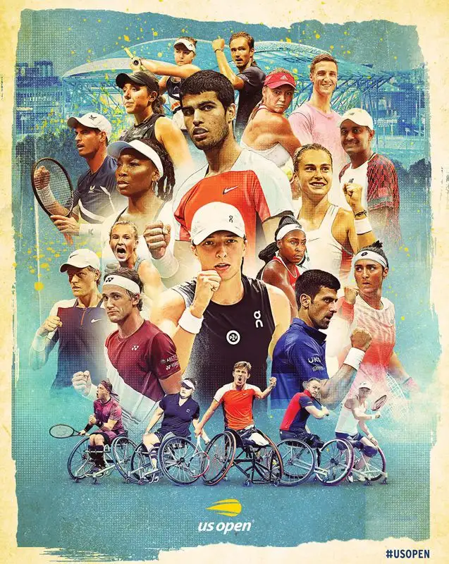 Елена Рыбакина изображена на официальном постере US Open, ##imageAlt## 