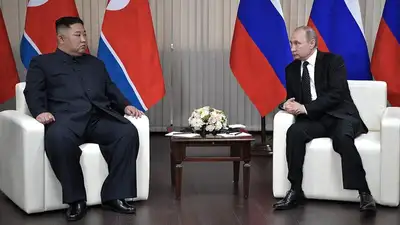 Ким Чен Ын и Владимир Путин в 2019 году, фото - Новости Zakon.kz от 13.09.2023 12:15