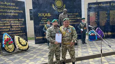 В Уральске открыли памятную композицию погибшим воинам, фото - Новости Zakon.kz от 08.05.2023 14:13