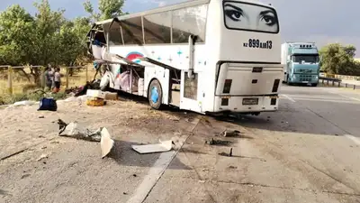 Смертельное ДТП с участием автобуса произошло на трассе Алматы – Ташкент – Термез