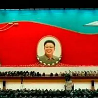 Мероприятиепо случаю второй годовщины смерти своего отца Ким Чен Ира в Пхеньяне , фото - Новости Zakon.kz от 30.03.2013 19:40