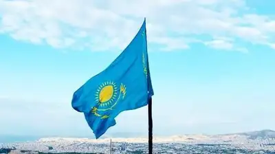 Флаг Казахстана установили на самой высшей точке Афин, фото - Новости Zakon.kz от 20.10.2023 16:08