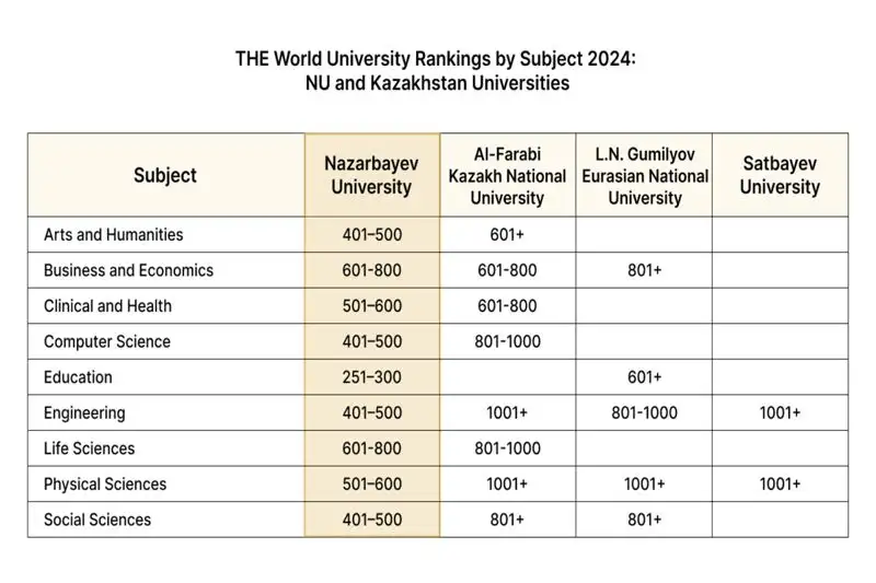 Снова в рейтингах: Специальности NU признаны лучшими в Казахстане, фото - Новости Zakon.kz от 02.11.2023 13:13