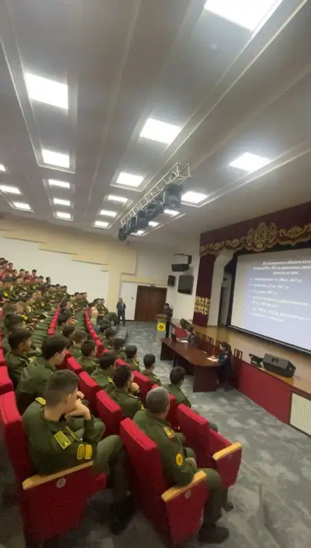 Солдатам Нацгвардии в Алматинской области провели лекцию, фото - Новости Zakon.kz от 16.10.2023 15:31