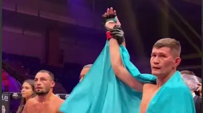 Георгий Кичигин стал новым чемпионом лиги OCTAGON в полусреднем весе, фото - Новости Zakon.kz от 24.09.2023 06:54