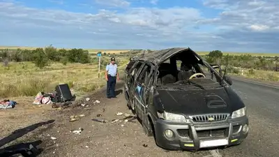 Четыре иностранца погибли в ДТП на трассе в Актюбинской области, фото - Новости Zakon.kz от 21.06.2023 13:43