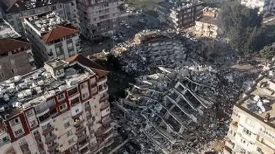 разрушенные дома в Турции, фото - Новости Zakon.kz от 05.03.2023 23:19