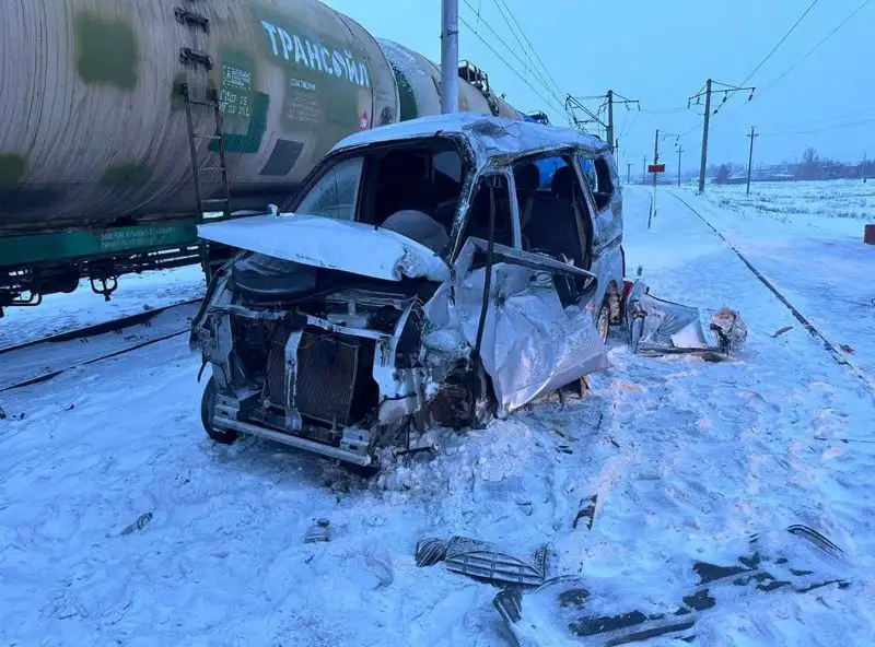 В Акмолинской области произошло ДТП с жертвами на железнодорожном переезде, фото - Новости Zakon.kz от 20.02.2023 10:48