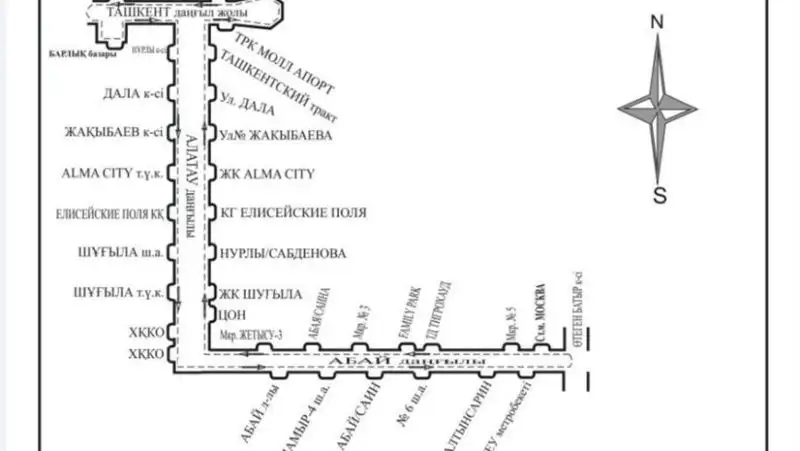 Маршрут атобуса 55, Алматы, фото - Новости Zakon.kz от 29.12.2021 22:42