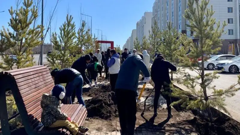 Миллион деревьев и кустарников высадят в текущем году в Астане, фото - Новости Zakon.kz от 09.04.2023 16:55