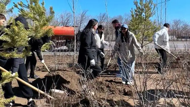 Миллион деревьев и кустарников высадят в текущем году в Астане, фото - Новости Zakon.kz от 09.04.2023 16:55