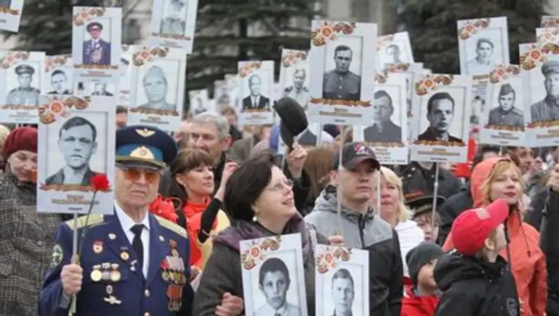 В Алматы 9 мая родственники умерших ветеранов проведут акцию "Бессмертный полк"