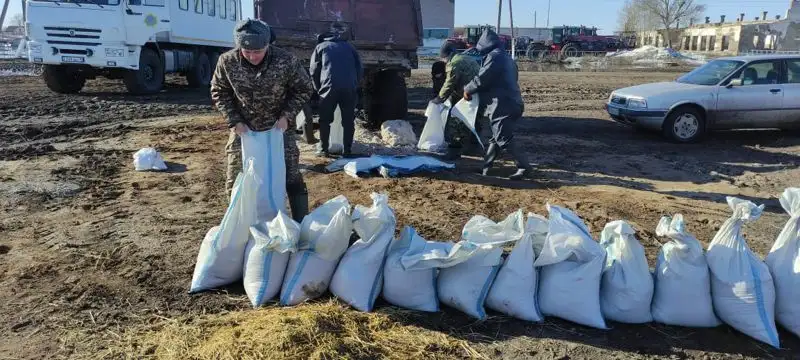 35 домов и 60 подворий подтоплено в селе Карамырза Костанайской области, фото - Новости Zakon.kz от 06.04.2023 09:25