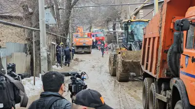 оползень в Алматы, фото - Новости Zakon.kz от 09.02.2024 08:22