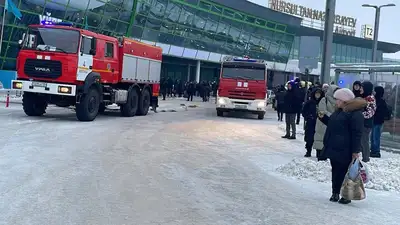 Из терминала аэропорта Астаны эвакуировали людей, фото - Новости Zakon.kz от 27.02.2024 09:25