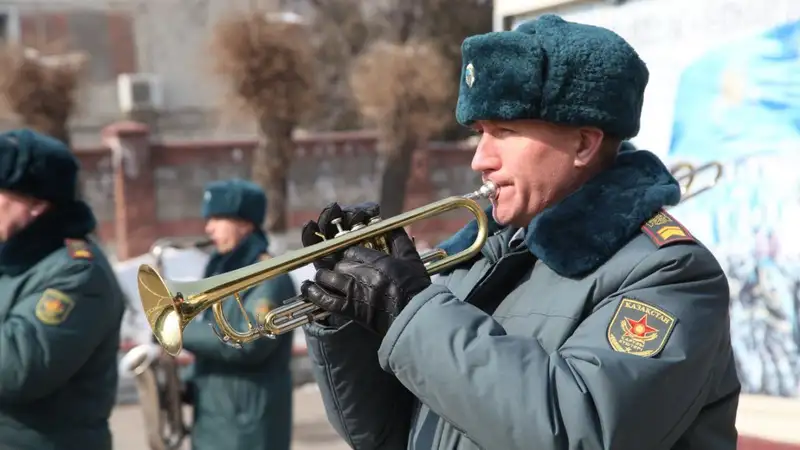 военный оркестр, фото — Новости Zakon.kz от 07.03.2024 08:31