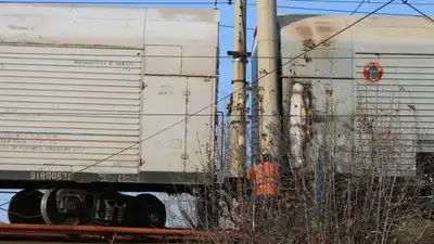 грузовой поезд сбил парня в Шымкенте, фото - Новости Zakon.kz от 08.03.2024 20:05