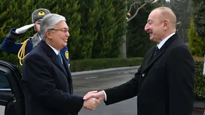 Ильхам Алиев встретил Касым-Жомарта Токаева