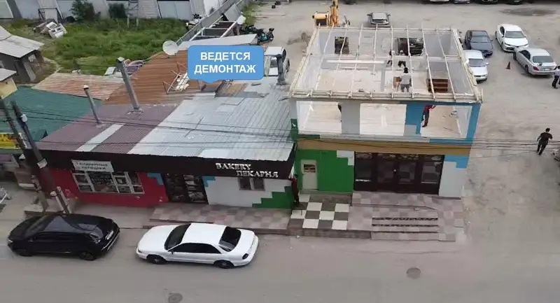 В Алматы снесли столовую и магазин: видео, фото — Новости Zakon.kz от 16.05.2024 15:42