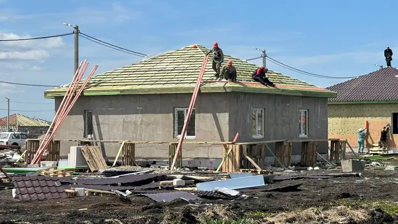 Строительство жилья для пострадавших от паводков, Петропавловск, фото - Новости Zakon.kz от 22.05.2024 16:36