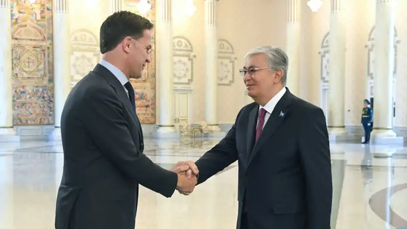 Токаев в Акорде встретил премьер-министра Нидерландов, фото — Новости Zakon.kz от 28.05.2024 12:05