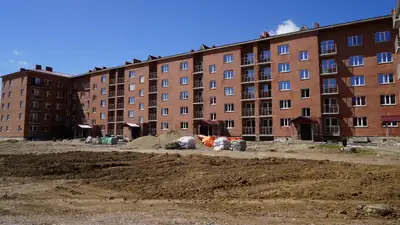 Строительство жилья для пострадавших от паводков, Атбасарский район, Акмолинская область
