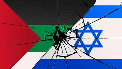 флаги Израиля и Палестины