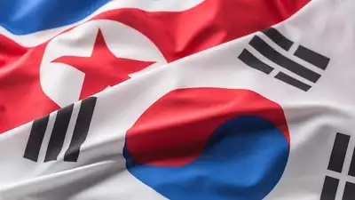 флаги Южной и Северной Кореи