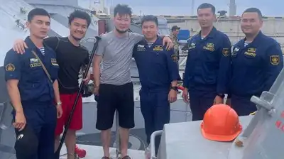 Спасли двух человек в Каспийское море
