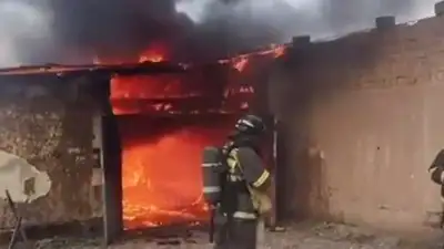 пожар в гараже