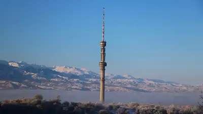 Алматинская телебашня, телевизионная и радиовещательная башня, Кок-Тобе, зима, холод, мороз, снег , фото - Новости Zakon.kz от 11.10.2024 19:00