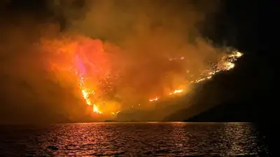 пожар на острове Гидра, Греция, фото - Новости Zakon.kz от 23.06.2024 13:37