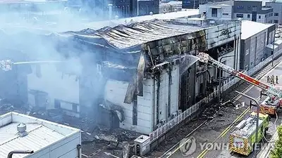 Более 20 рабочих погибли в пожаре на заводе в Южной Корее, фото - Новости Zakon.kz от 24.06.2024 19:48