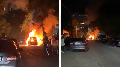 автомобиль сгорел