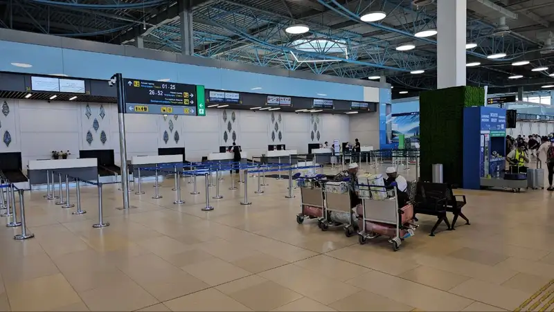 новый терминал аэропорта Алматы, фоторепортаж, фото — Новости Zakon.kz от 25.06.2024 12:37