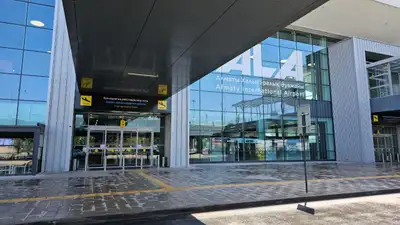 новый терминал аэропорта Алматы, фоторепортаж