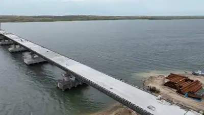 Самый длинный мост в Казахстане: на каком этапе находится строительство, фото - Новости Zakon.kz от 26.06.2024 12:29