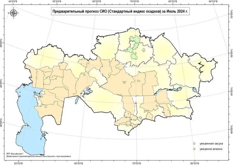 Угрожает засуха в июле: "Казгидромет" выпустил предварительный прогноз, фото - Новости Zakon.kz от 26.06.2024 09:28