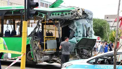 ДТП в Алматы с автобусом, пострадавшие, состояние