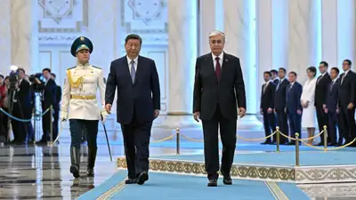В Акорде состоялась церемония встречи председателя КНР