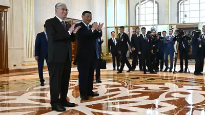 В Акорде состоялась церемония встречи председателя КНР